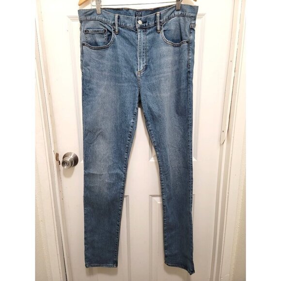 Gap Men's Skinny Blue Denim Jeans Size 36 x34 - Picture 1 of 9